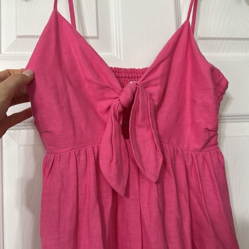 Tabitha Brown Tie Front Midi DressXS - Picture 4 of 7